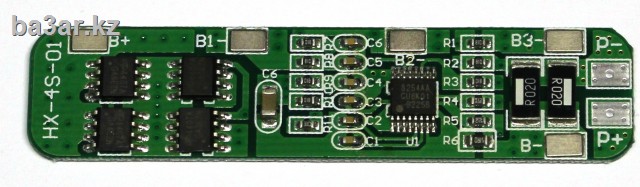 Плата контроля заряда/разряда Li-Ion аккумуляторов 4S, 6A (HX-4S-01)