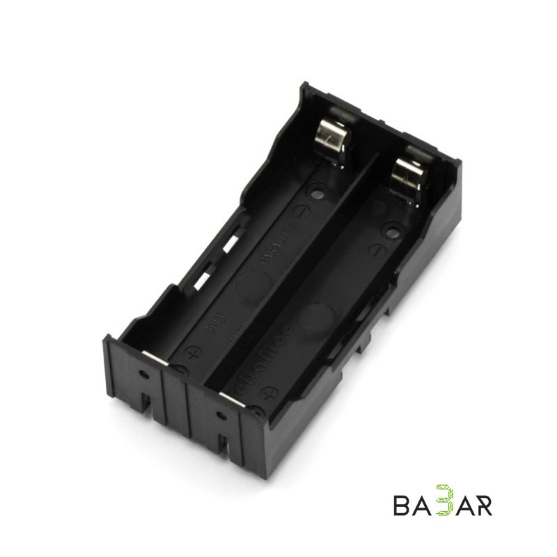 Батарейный отсек 2×18650 параллельный, 3.7 В