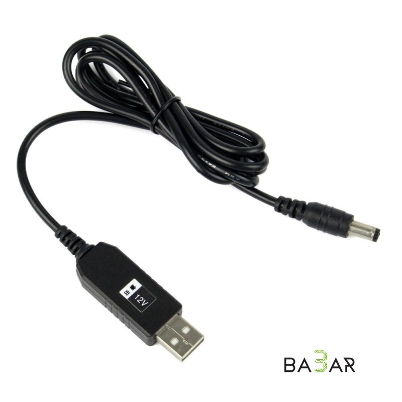 Кабель-адаптер USB — DC 5.5×2.1 мм для питания Arduino