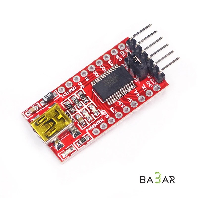Модуль USB-TTL FT232RL FTDI, переходник UART 3.3В/5В