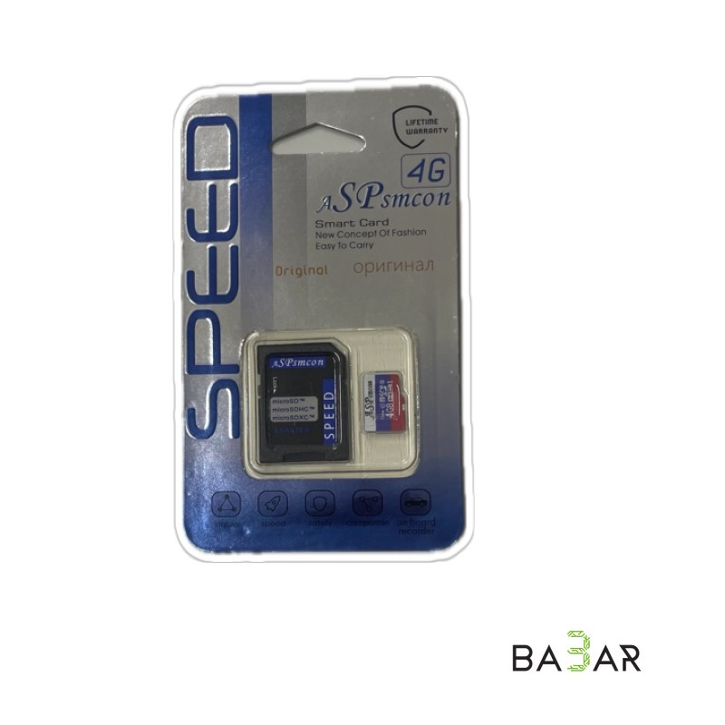 Карта памяти microSDHC Micro SPEED ASPsmcon 4 ГБ Class 10