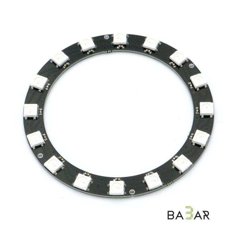 Светодиодное кольцо 16 RGB WS2812B (5050) для Arduino