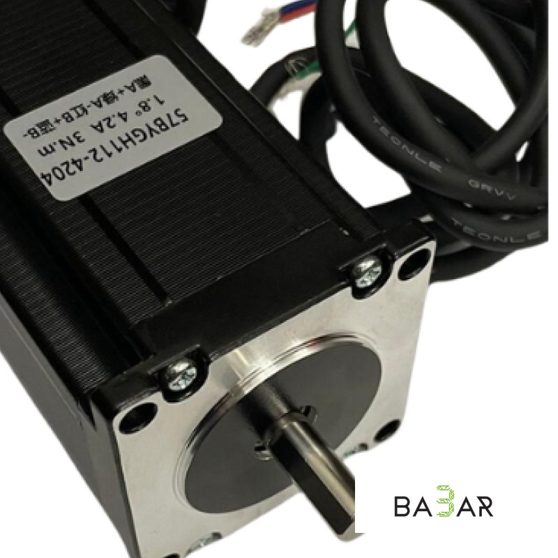 Шаговый двигатель NEMA 23 57BYGH112-4204, 3 Н·м, ток 4.2 А, вал 8 мм