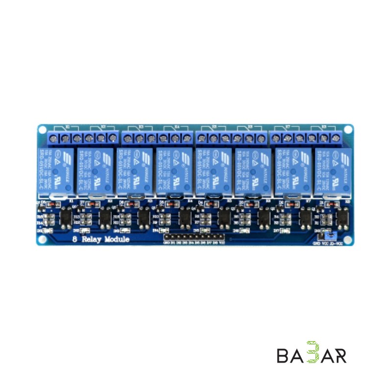 8-канальный модуль реле 5 В с оптической развязкой для Arduino