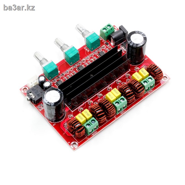 Компактный готовый усилитель 2.1 класса D 2 х TPA3116 2 х 50Вт + 100Вт subwoofer, 12-24В