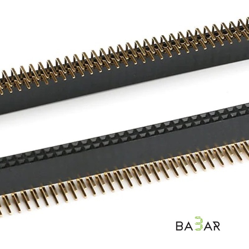 Гребёнка PBS-40 2x40 pin мама, шаг 2.54 мм — штыревой разъём