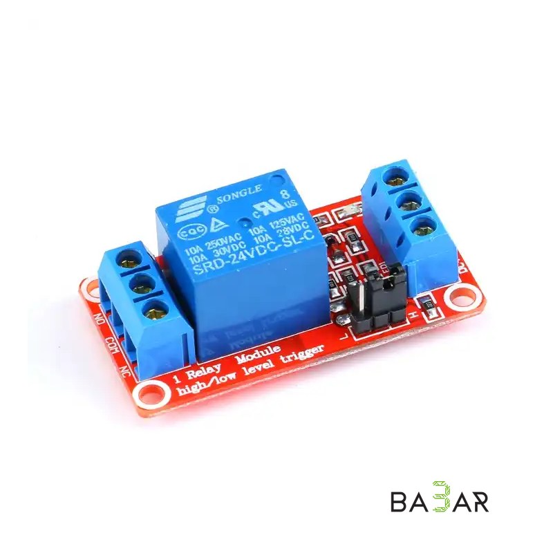 1-канальный 24V релейный модуль с опторазвязкой для Arduino
