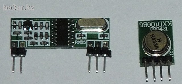 Беспроводный модуль 433 MHz, приемник + передатчик