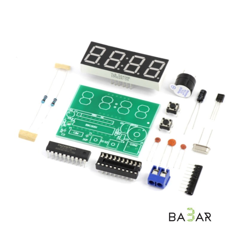 Радиоконструктор «Электронные часы» на 89C2051 DIY KIT для пайки
