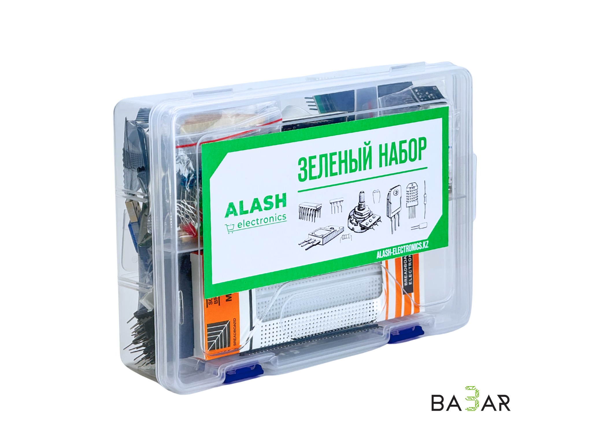 Arduino Стартовый набор «Зелёный»: Uno R3, RFID RC522, датчики