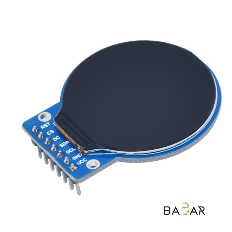 Круглый TFT-дисплей 1.28" 240x240 на GC9A01, SPI, IPS — для Arduino и STM32