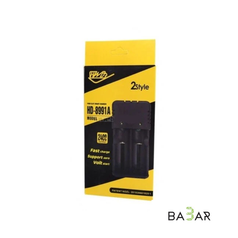 Зарядное устройство HD-8991А для Ni-Mh, Ni-Cd, Li-Ion аккумуляторов, 220В, 2 слота