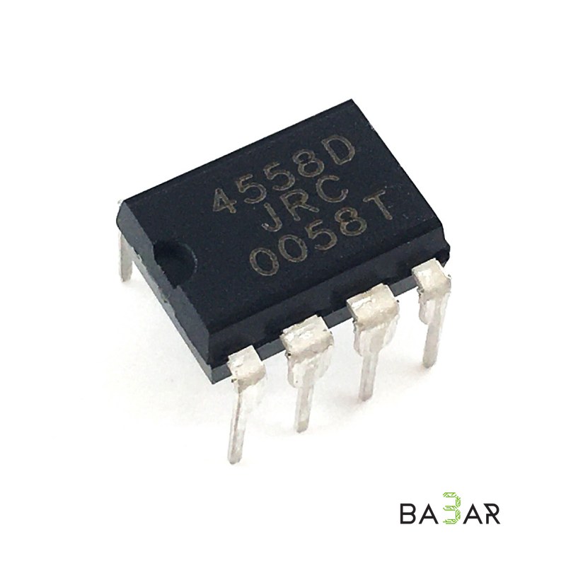 Операционный усилитель JRC4558D (MC4558) двухканальный, DIP-8