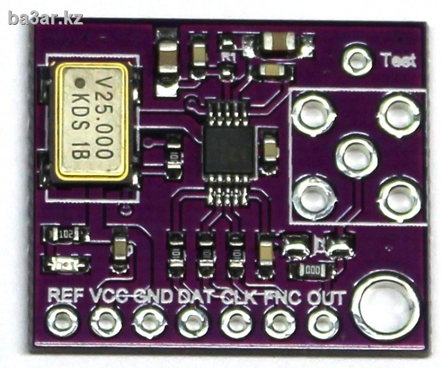 Синтезатор частот 0-12.5MHz (AD9833)