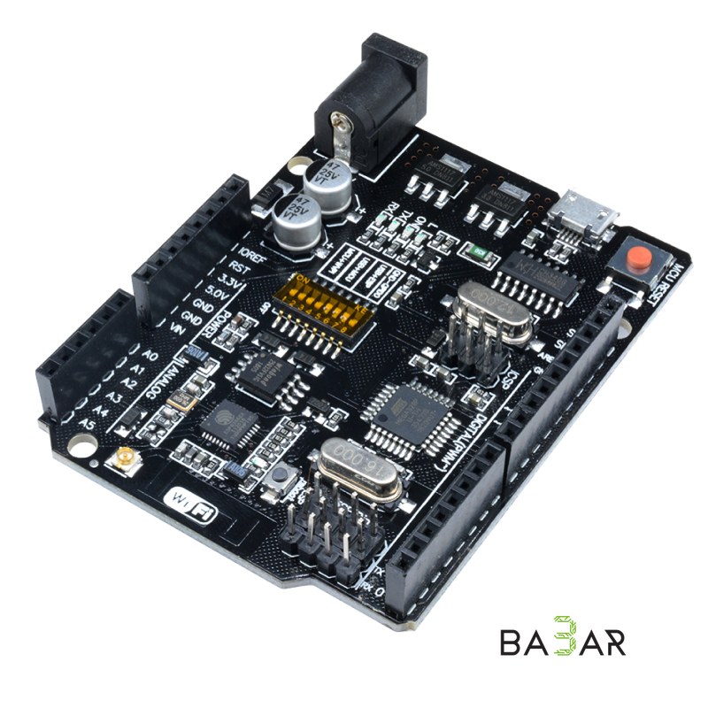 Плата UNO+WiFi R3 ATmega328P+ESP8266, CH340G