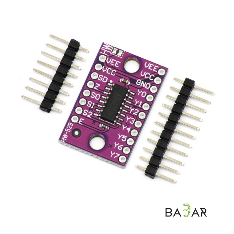 Аналоговый мультиплексор 74HC4051, 8 каналов, для Arduino