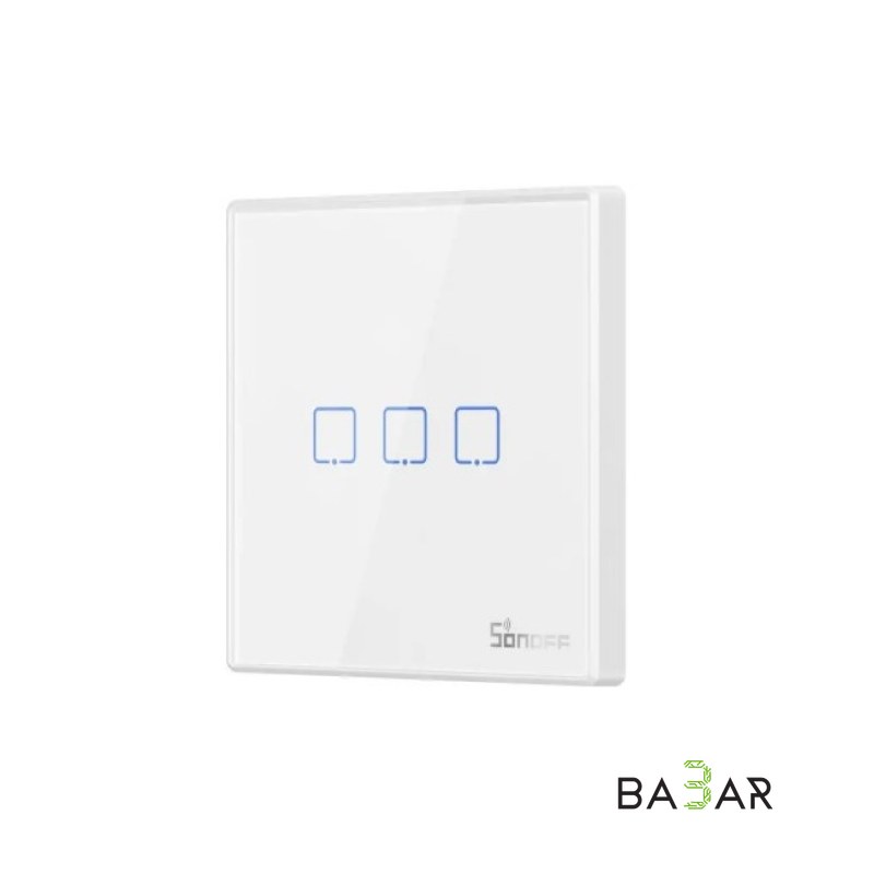 Сенсорный Wi-Fi выключатель SONOFF T0EU3C на 3 кнопки, eWeLink