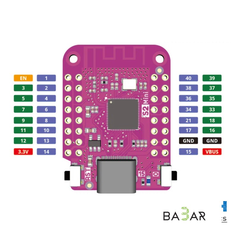 Плата ESP32 WEMOS LOLIN S2 MINI, Wi-Fi, Micro-USB, для IoT
