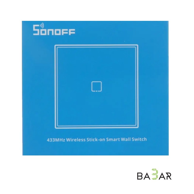 Сенсорный выключатель SONOFF T2EU1C на 1 кнопку, белый, Wi-Fi+RF