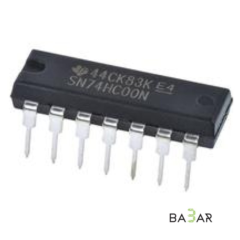 Микросхема 74HC00N — 4 элемента 2И-НЕ (NAND), DIP-14