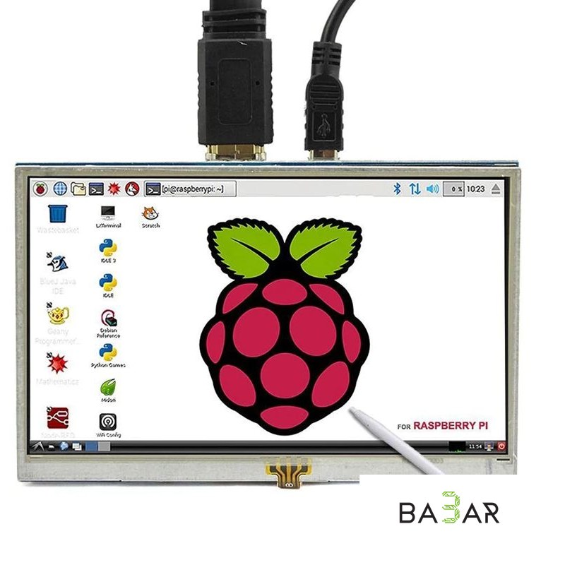 LCD TFT дисплей для Raspberry Pi, диагональ 5 дюймов, разрешение 800*480 точек