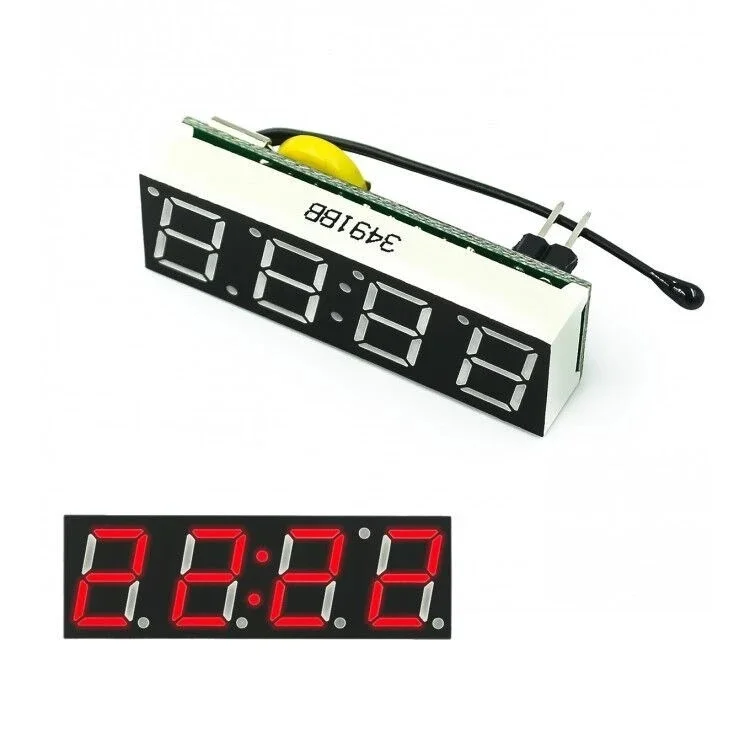 DS1302SN RX8025T красный 3 в 1 светодиодные цифровые часы модуль напряжения времени термометр вольтметр плата DC 5в-30в