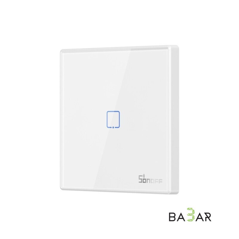 Сенсорный выключатель SONOFF T2EU1C на 1 кнопку, белый, Wi-Fi+RF