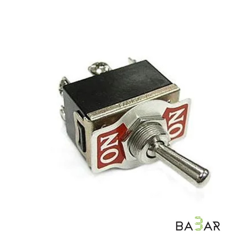 Тумблер трёхпозиционный двухполюсный, 6А 250В / 10А 125В