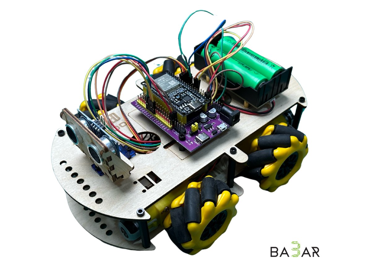 Набор робота-машинки Phobo ESP32 4WD BT Smart Car kit V3.0 с колёсами Mecanum