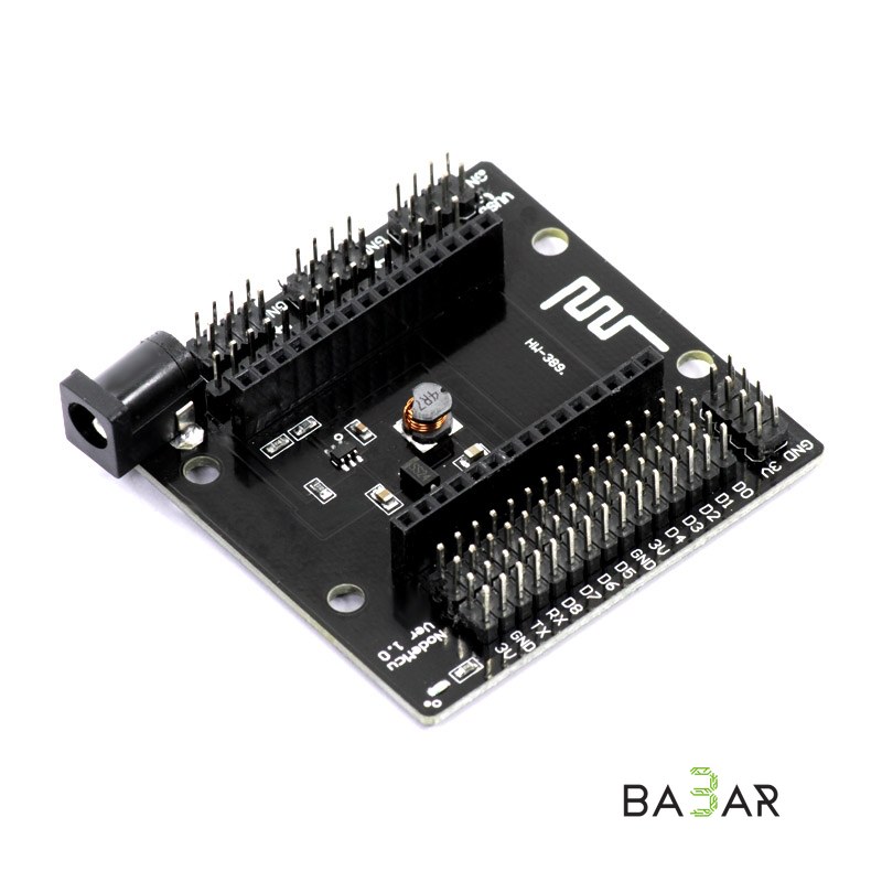 Плата питания (baseboard) для NodeMCU ESP8266 с преобразователем 6–24V в 5V