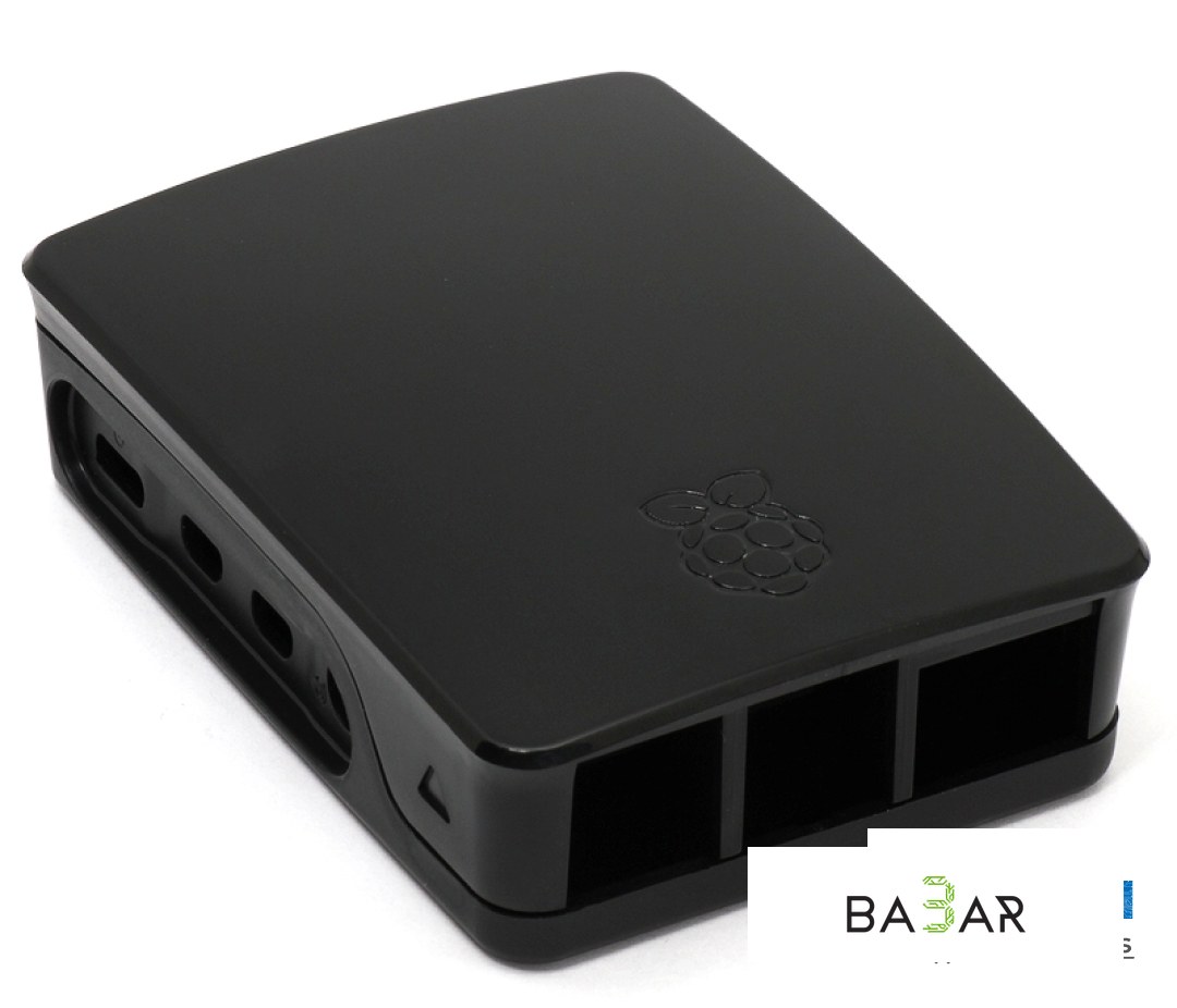 Корпус для Raspberry Pi 4 из ABS-пластика чёрный