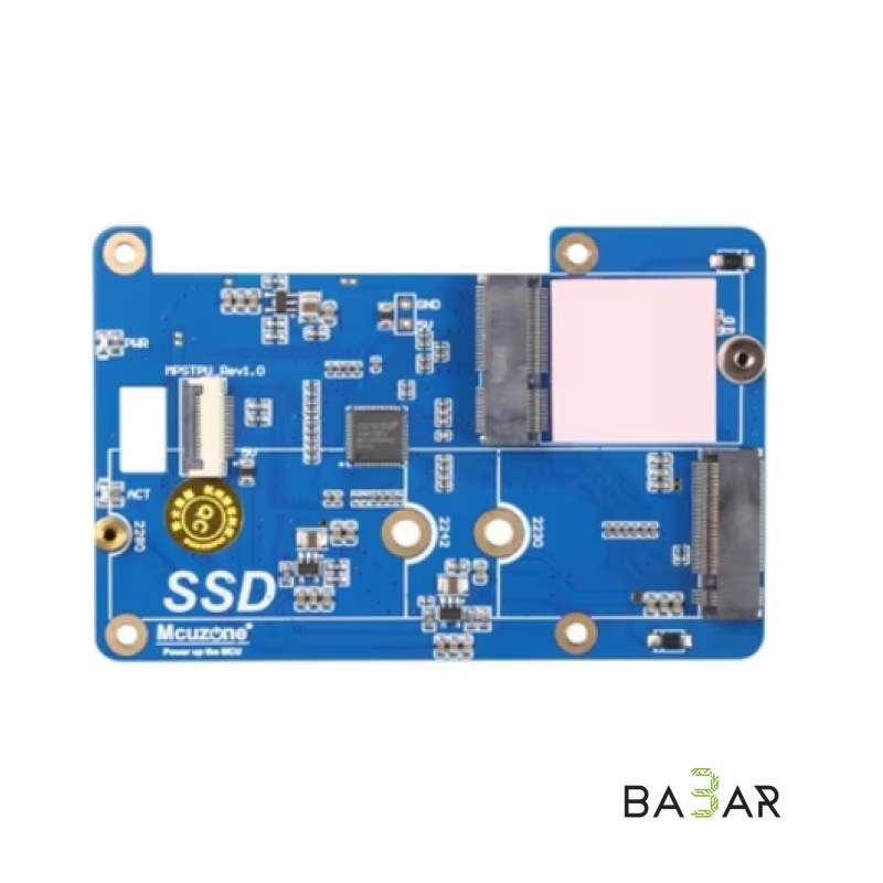MPSTPU плата Raspberry Pi 5 PCIe для Coral TPU и NVMe SSD