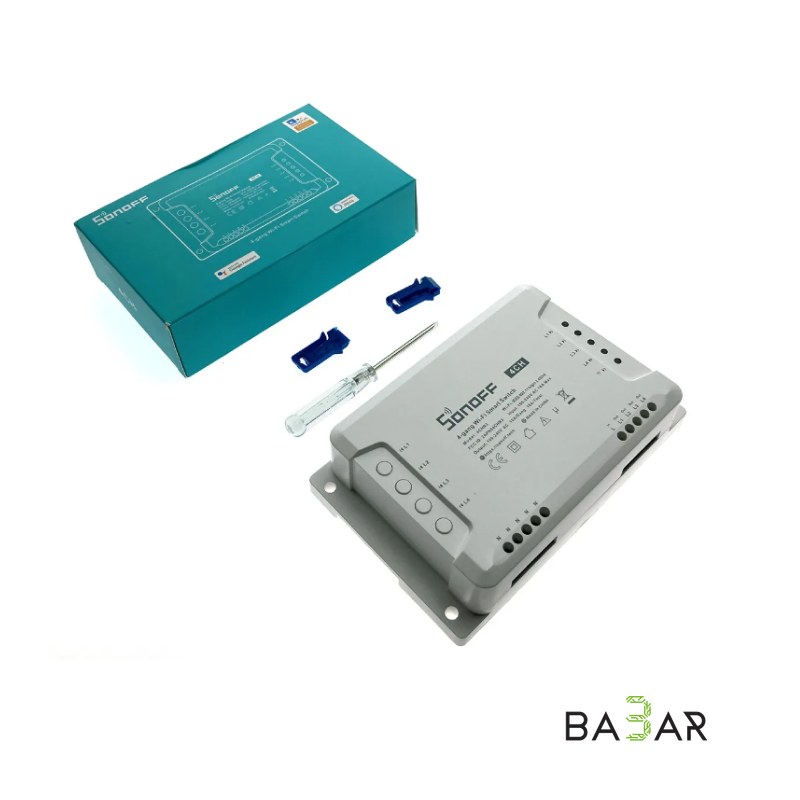SONOFF 4CH PRO R3 — 4-канальный Wi-Fi выключатель с RF 433 МГц