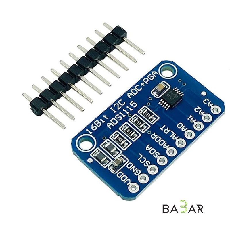 Модуль АЦП ADS1115 16-битный, 4 канала, I2C (синяя плата)
