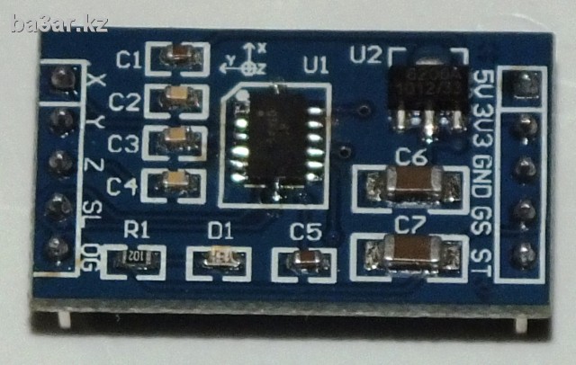 3-осевой акселерометр MMA7361 для Arduino