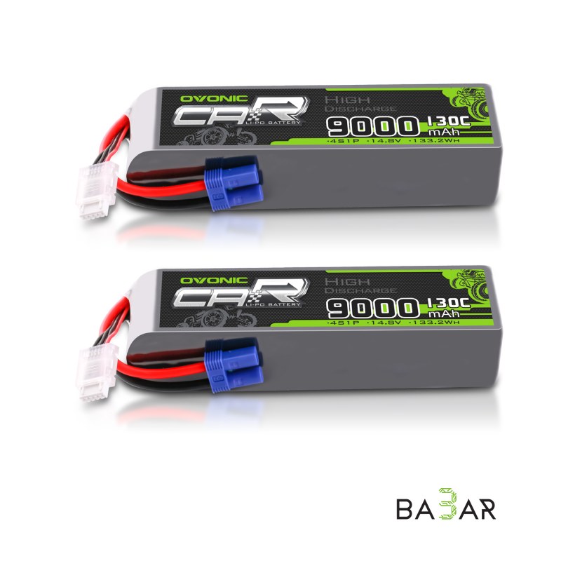 Аккумулятор Li-Po Ovonic 14.8V 9000mAh 4S 130C EC5 для RC