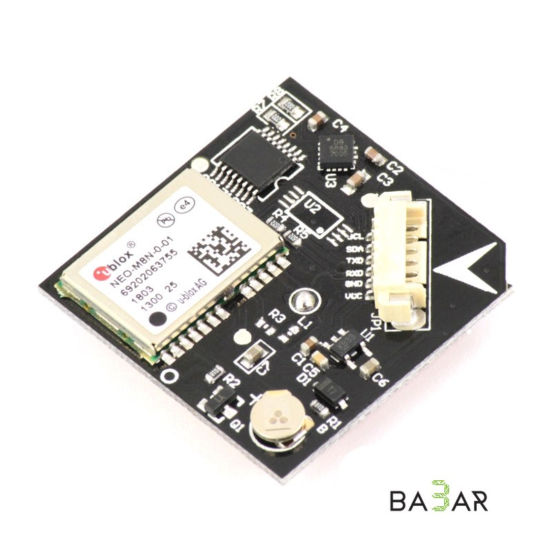 GPS модуль Ublox NEO-M8N с компасом HMC5883L для дронов и роботов