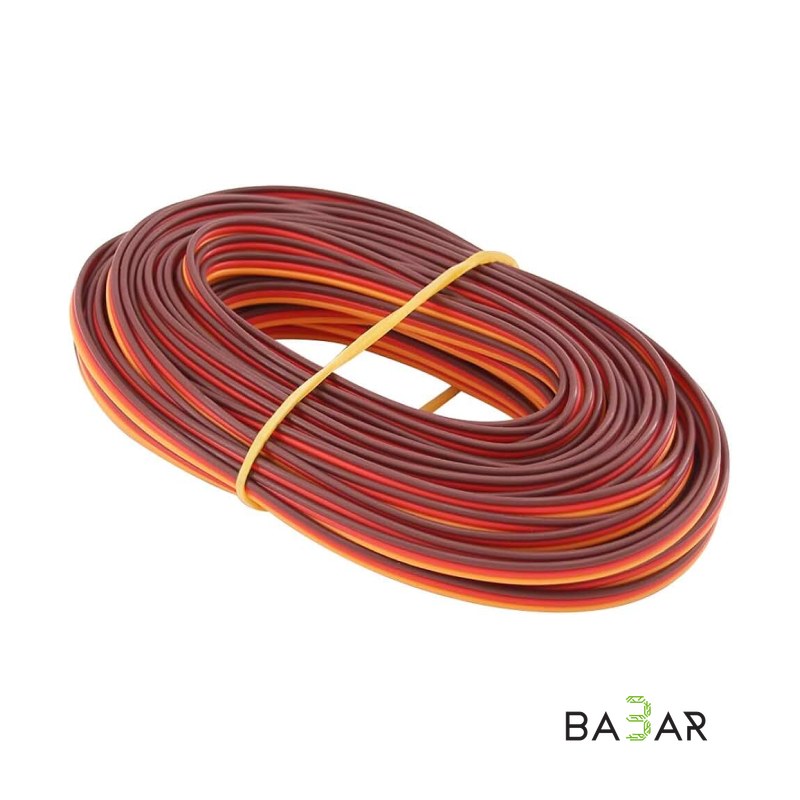 Сервоудлинитель 22 AWG, 3 жилы, длина 1 метр, луженая медь
