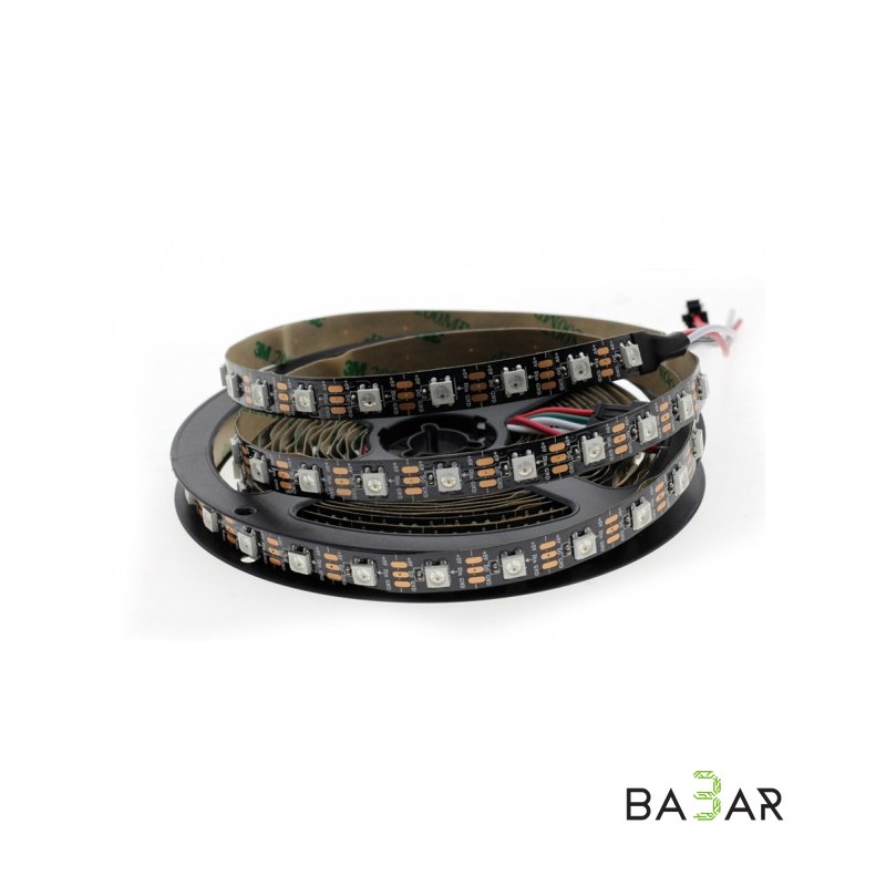 Адресная LED-лента RGB WS2812B 12V, 60 LED/м, IP60, 5 м, программируемая