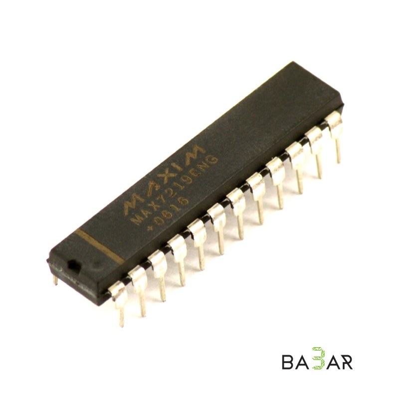 Драйвер LED-индикатора MAX7219CNG, DIP-24, до 64 светодиодов