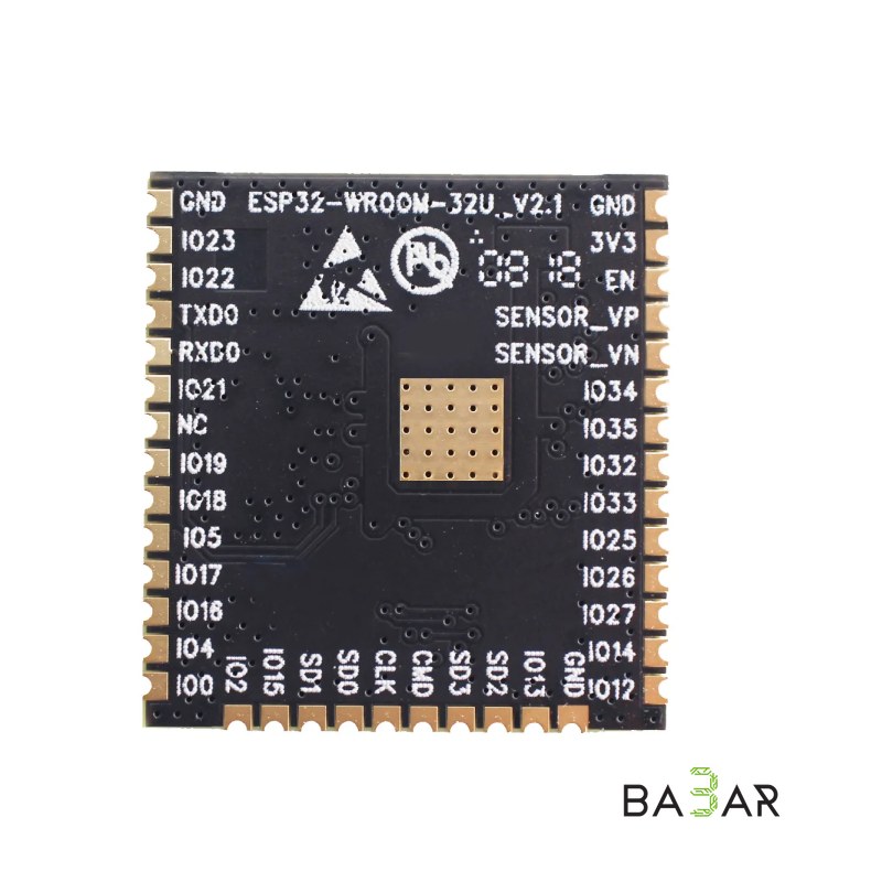 Модуль ESP32-WROOM-32U с разъёмом U.FL для внешней антенны