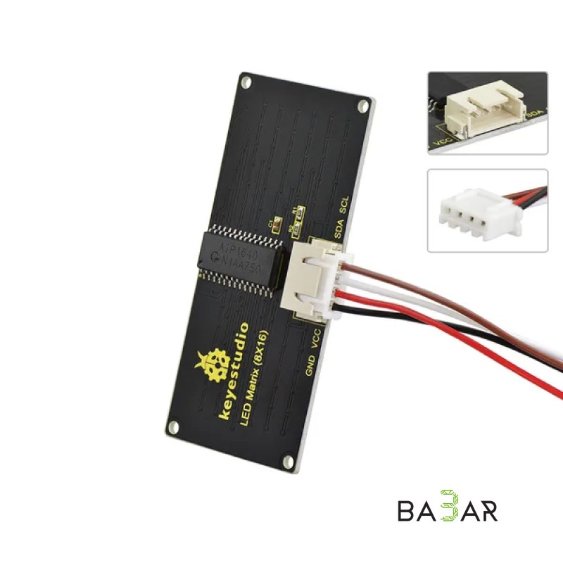 Keyestudio светодиодная матрица 8x16 RGB на SMD5050 — 128 адресных диодов
