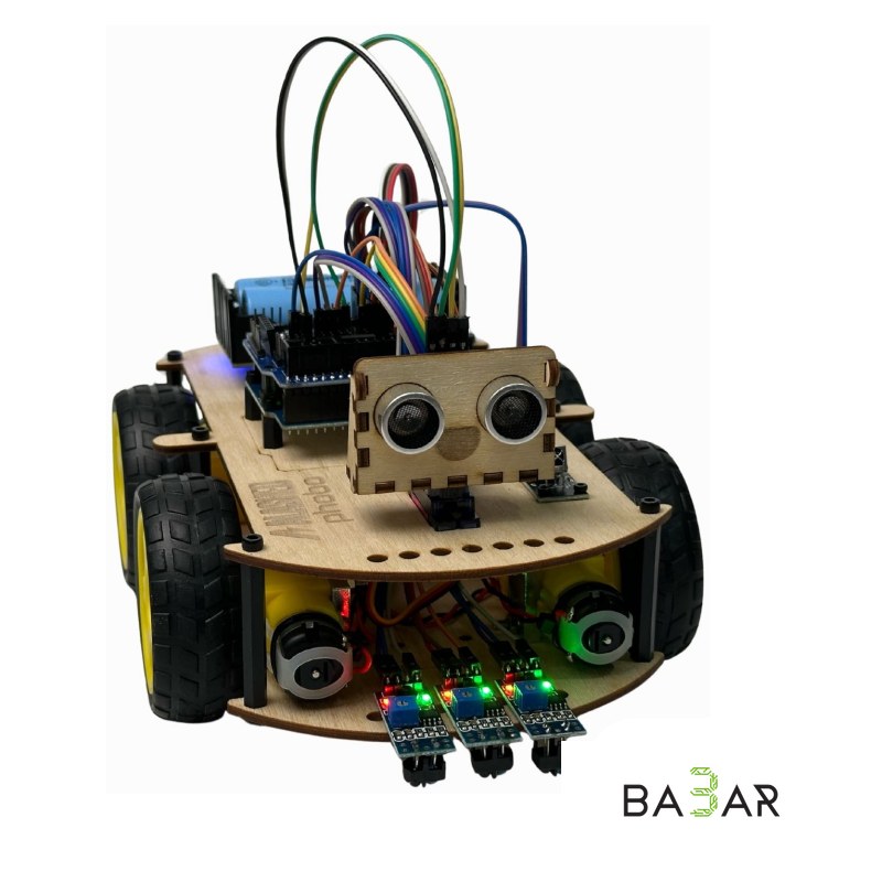 Набор-конструктор робота-машинки Phobo Arduino 4WD BT Smart Car Kit V2.0