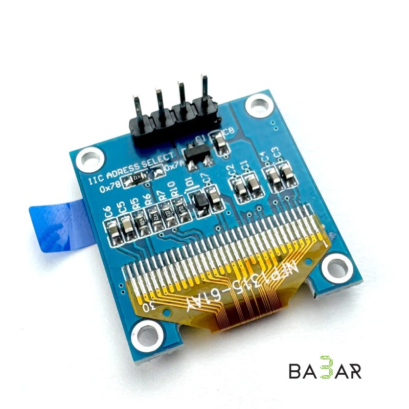 OLED-дисплей 0.96″ 128x64 I2C на SSD1306 для Arduino