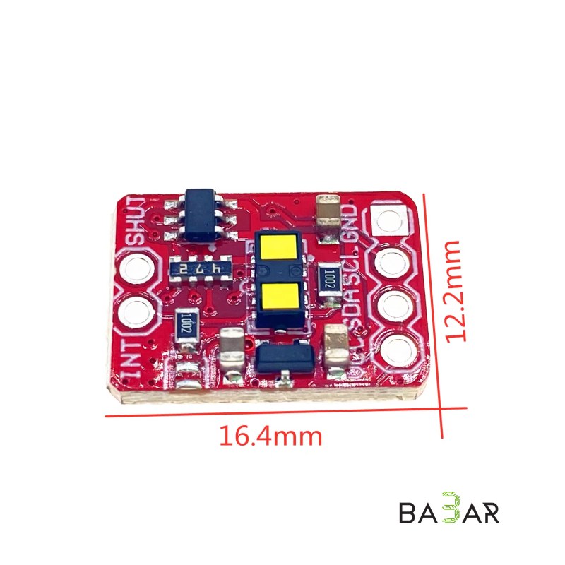 Лазерный датчик расстояния VL53L0X 50 Гц, до 4 м, I2C, 3.3-5В