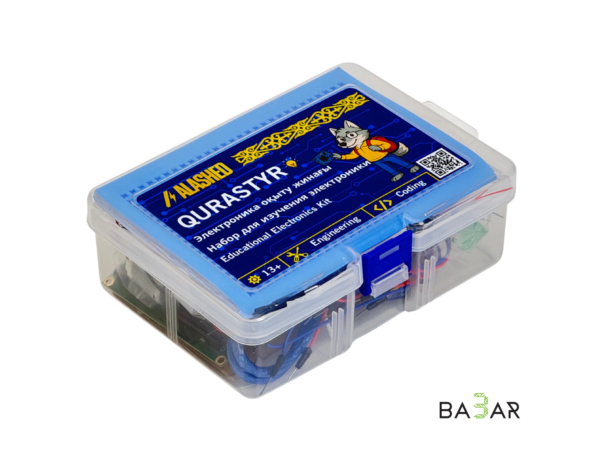 Стартовый набор электроники Qurastyr на Arduino Uno с обучающей брошюрой (20 проектов)