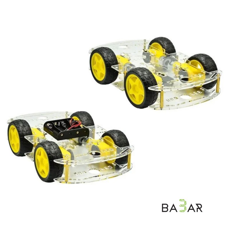 Платформа-шасси 4WD двухэтажная, набор для робота