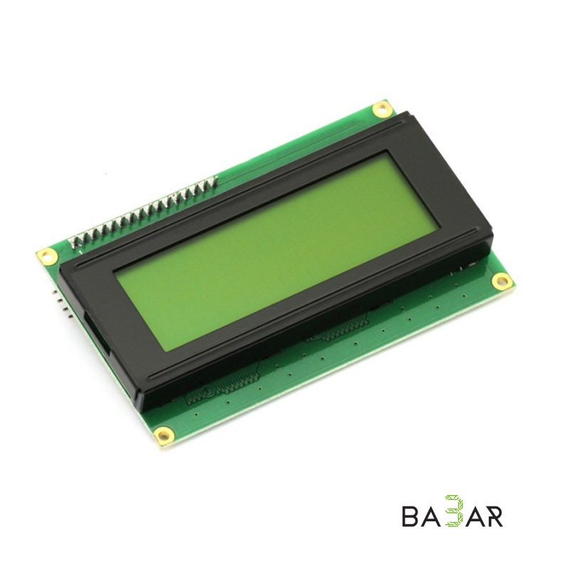 Дисплей LCD2004 с I2C, 20×4 символов, зелёная подсветка