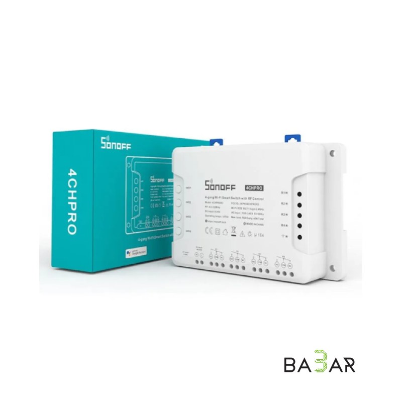 SONOFF 4CH PRO R3 — 4-канальный Wi-Fi выключатель с RF 433 МГц