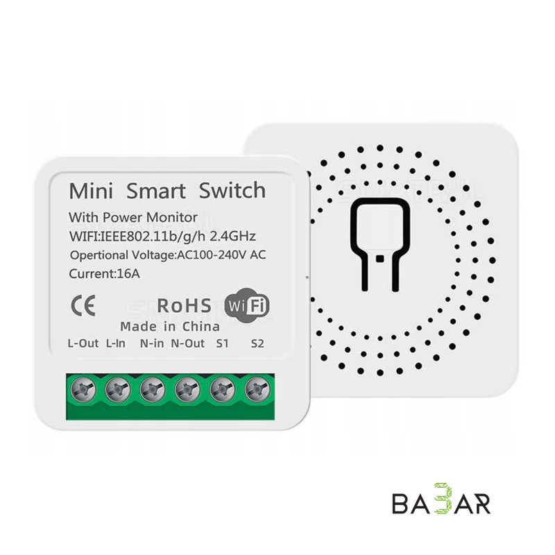 Sonoff MINIR2 умное Wi-Fi реле с DIY-режимом, 10А, голосовое управление
